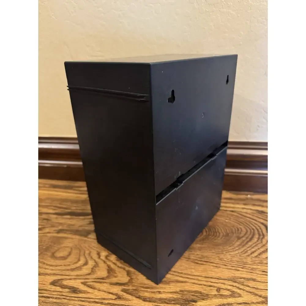Case Logic 14 DVD Hard Plastic Storage Rack Wall Mount Holder Black